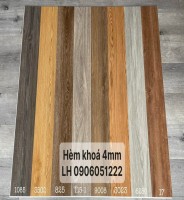 Sàn nhựa hèm khóa 4mm vân gỗ