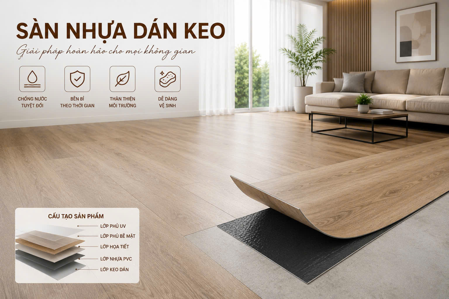 Mẫu sàn nhựa bóc dán vân gỗ 19